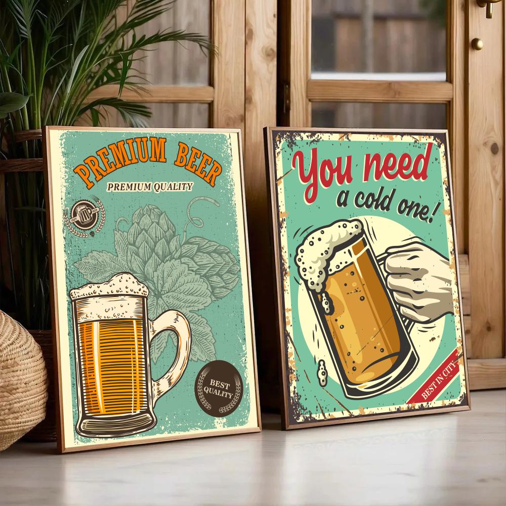 Beer Wine Retro Style Painting - Wine Beer Photo ulasan dan harga
