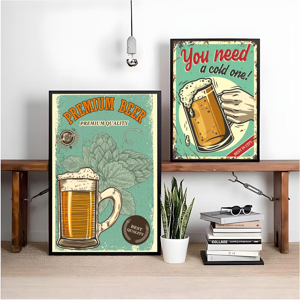 Beer Wine Retro Style Painting - Wine Beer Photo ulasan dan harga