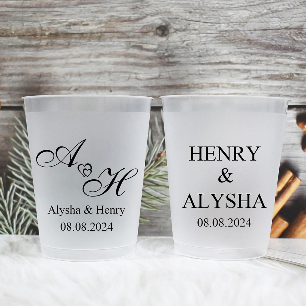Custom Photo Name Wedding Plas - Wine Beer Photo ulasan dan harga