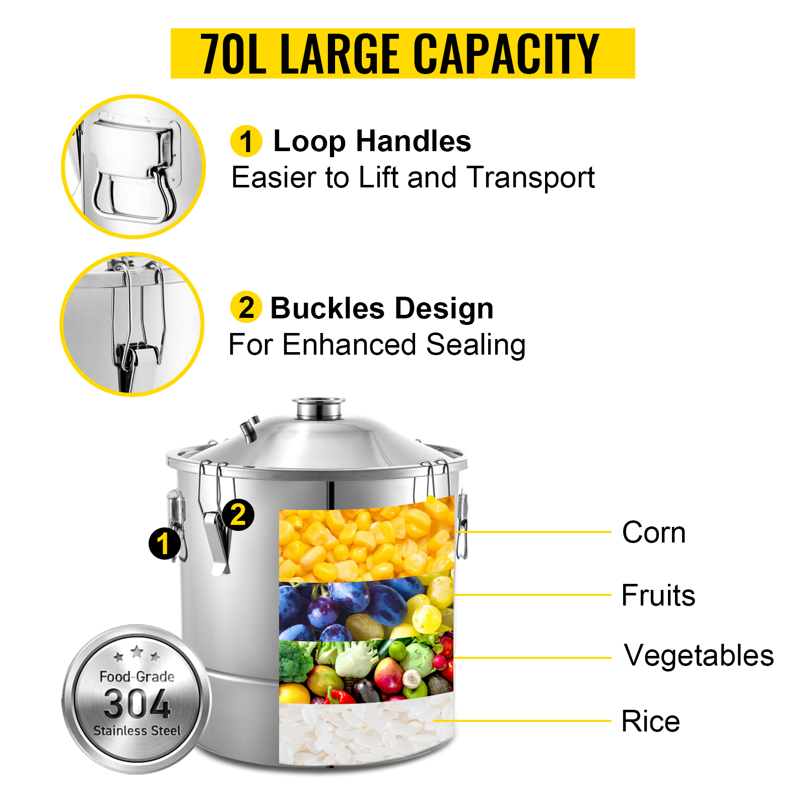 SucceBuy 20L-70L Alcohol Disti - Wine Beer Distillation ulasan dan harga