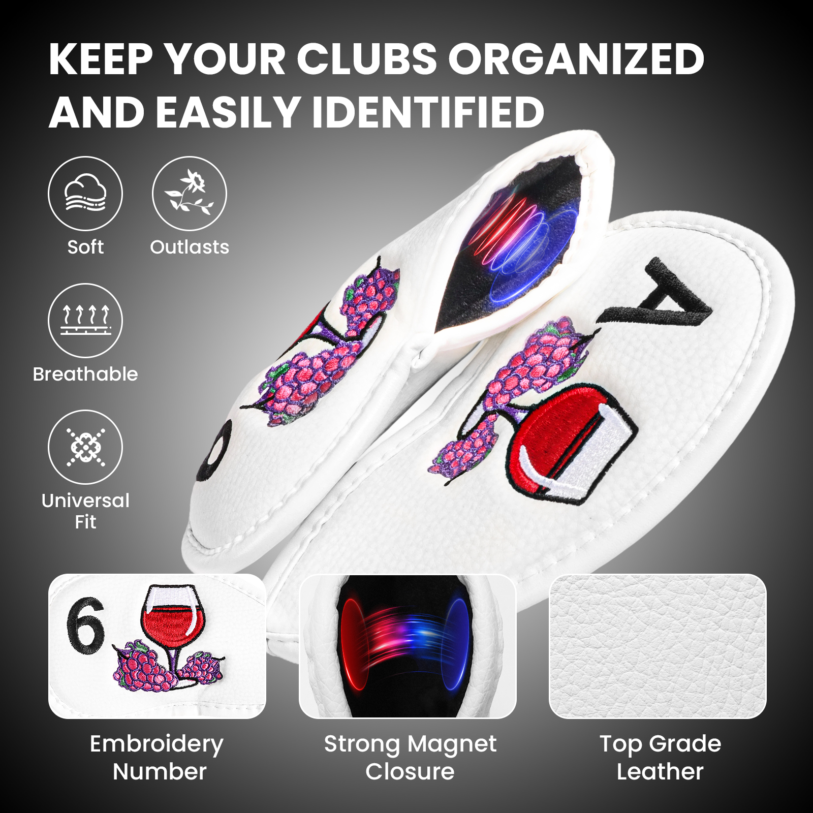 Magnetic Golf Club Head Covers - Wine & Beer Guayaquil ulasan dan harga