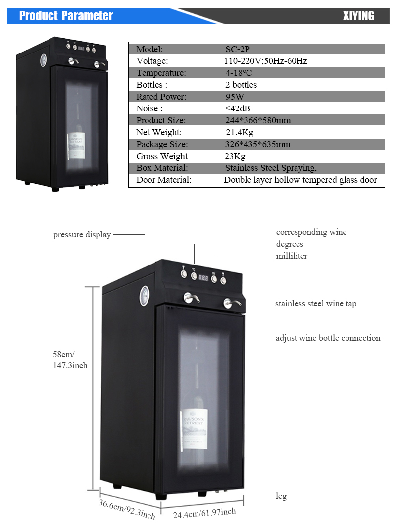 Luxury 2-Bottle Automatic Bar  - Wine & Beer Guayaquil ulasan dan harga