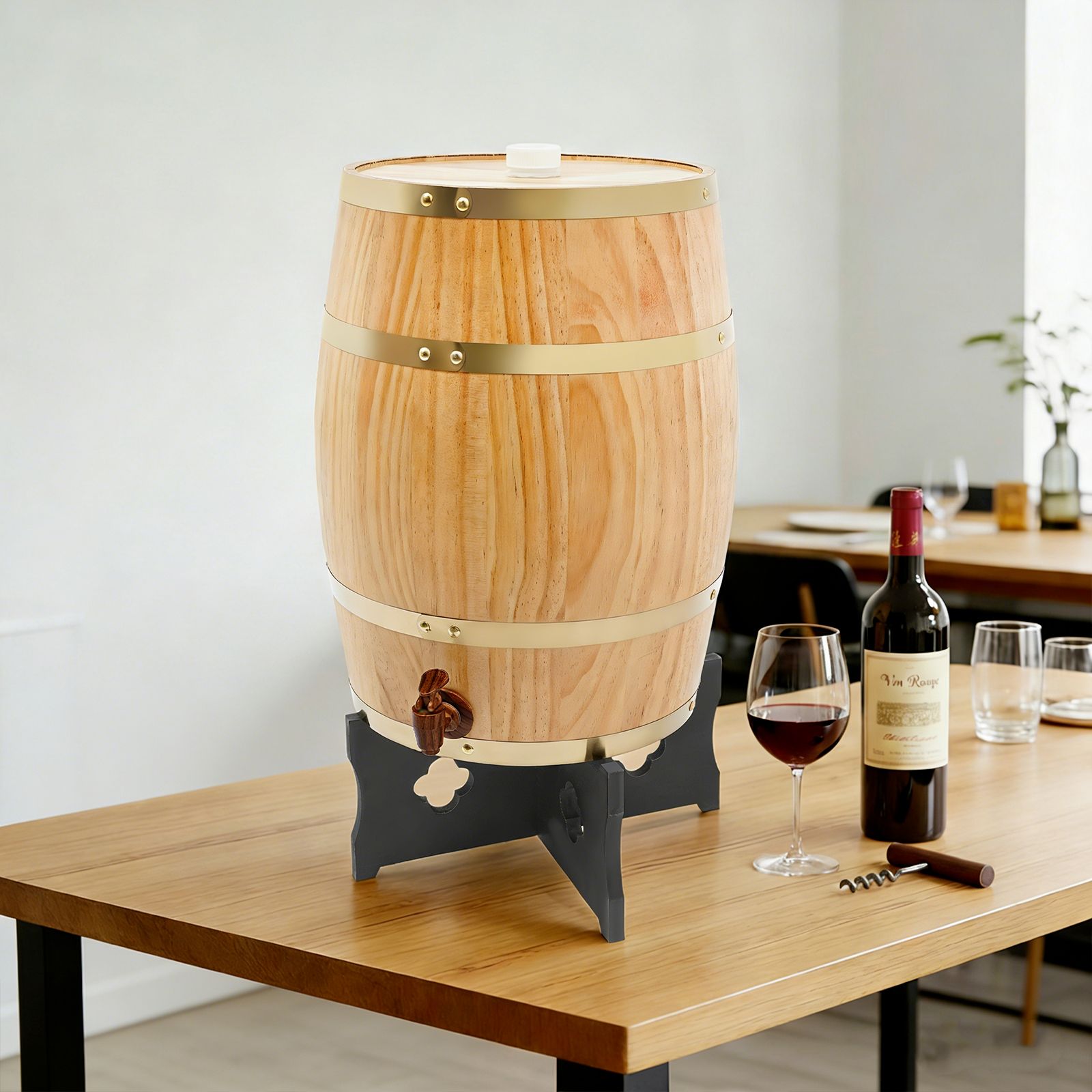 20L/5.28Gal Wood Color Wine Ba - Wine Beer Cider ulasan dan harga