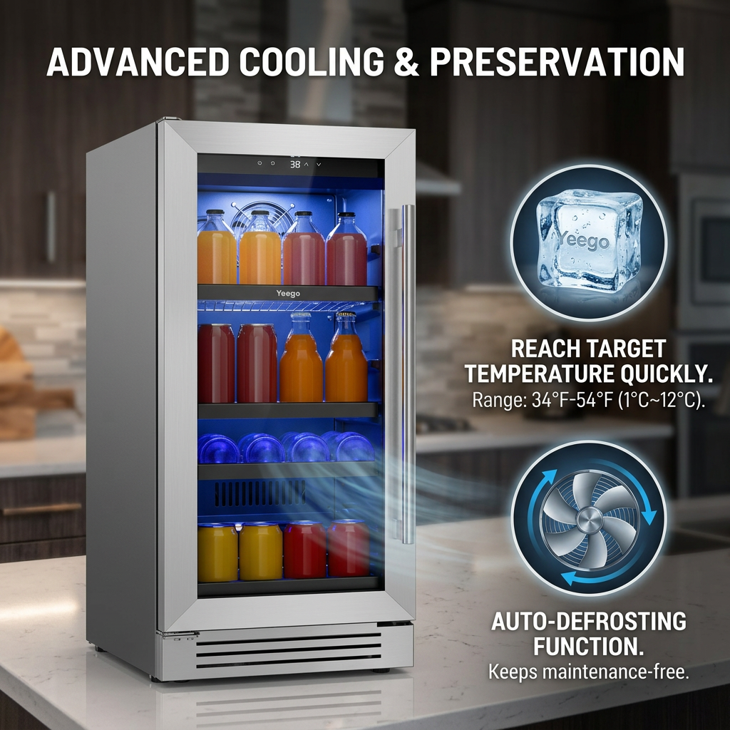 Under Counter Beverage Cooler  - Wine And Beer Undercounter Fridge ulasan dan harga