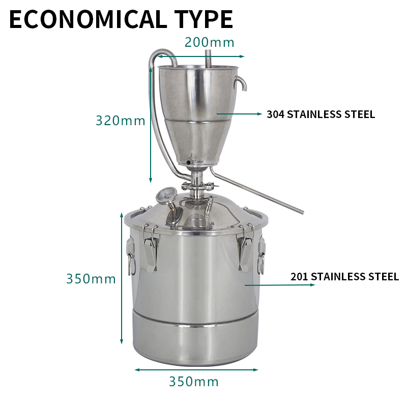 30L Stainless Steel Water Alco - Wine Beer Distillation ulasan dan harga