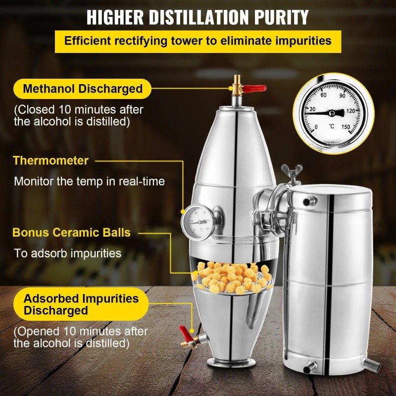SucceBuy 20L-70L  Distiller Ma - Wine Beer Distillation ulasan dan harga