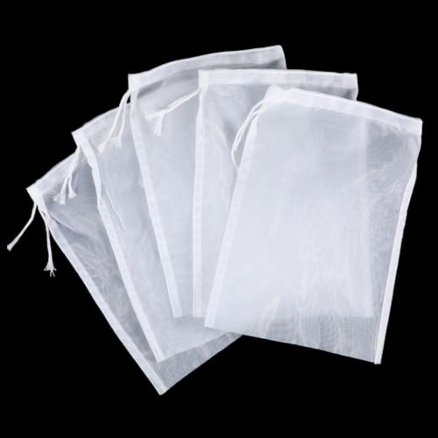 5PCS Nylon Brew Bags, Reusable - Wine Beer Cider ulasan dan harga