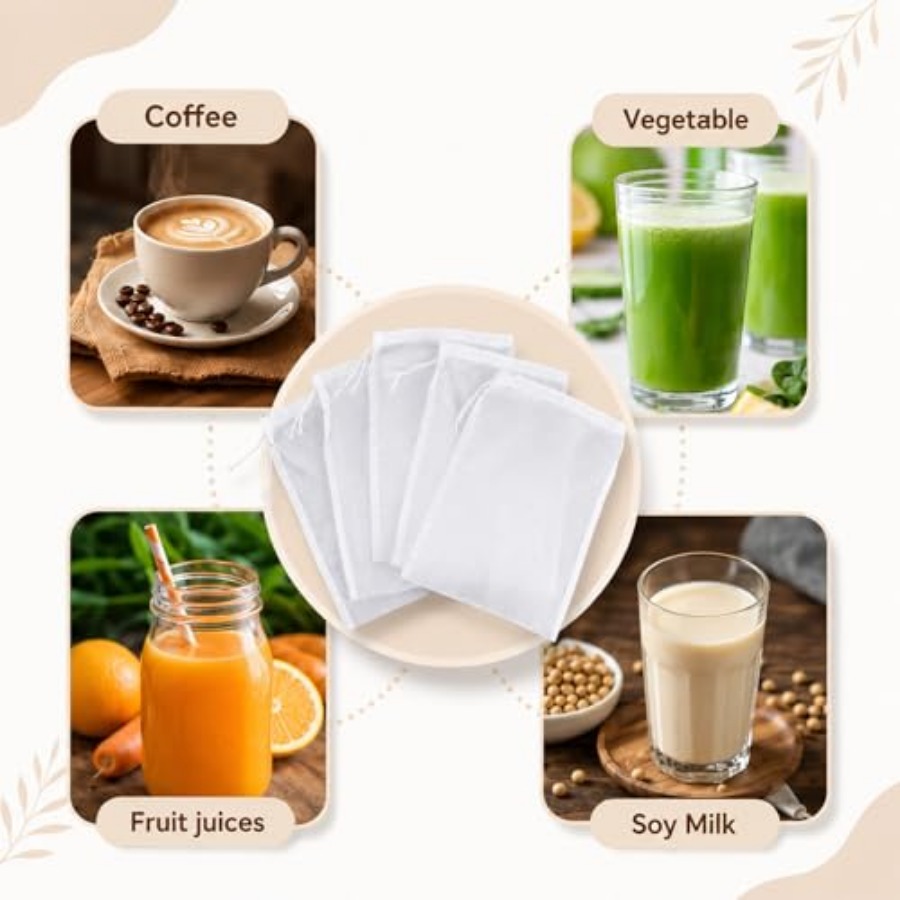 5PCS Nylon Brew Bags, Reusable - Wine Beer Cider ulasan dan harga
