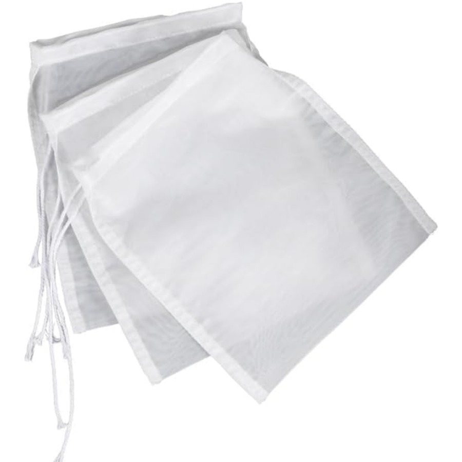 5 Pcs White Nylon Straining Ba - Wine Beer Cider ulasan dan harga