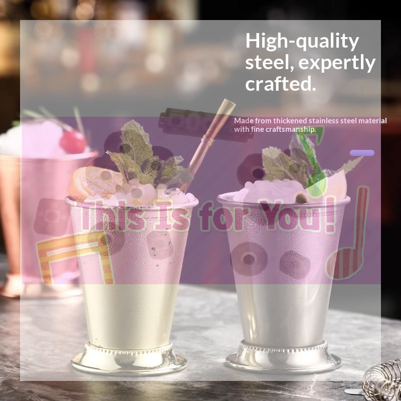 【MA】Stainless Steel Mint Julep - Wine Beer Mixed Drinks ulasan dan harga