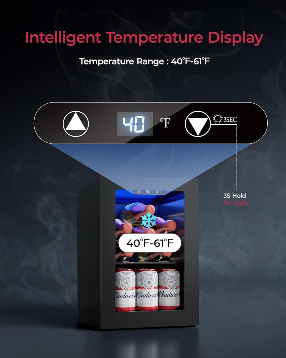 6-Bottle & 6-Can Compact Fridg - Wine And Beer Undercounter Fridge ulasan dan harga