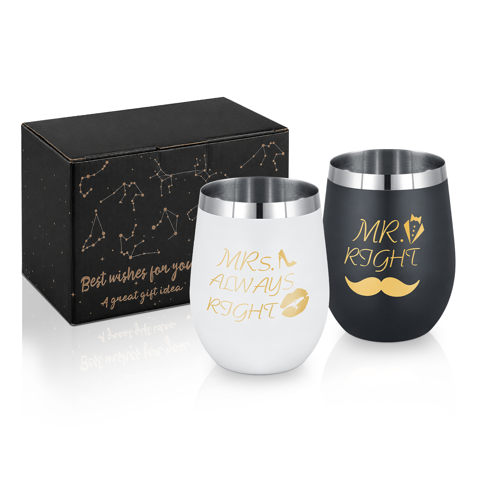 Stainless Steel Gift Box Mug - - Wine Beer Mixed Drinks ulasan dan harga