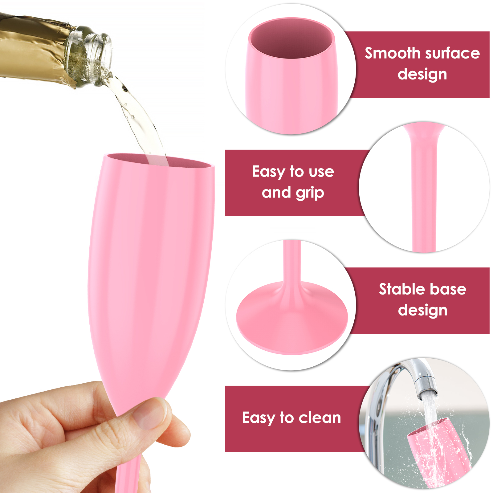 12 Pcs Champagne Flute Bulk 17 - Wine Beer Bar ulasan dan harga