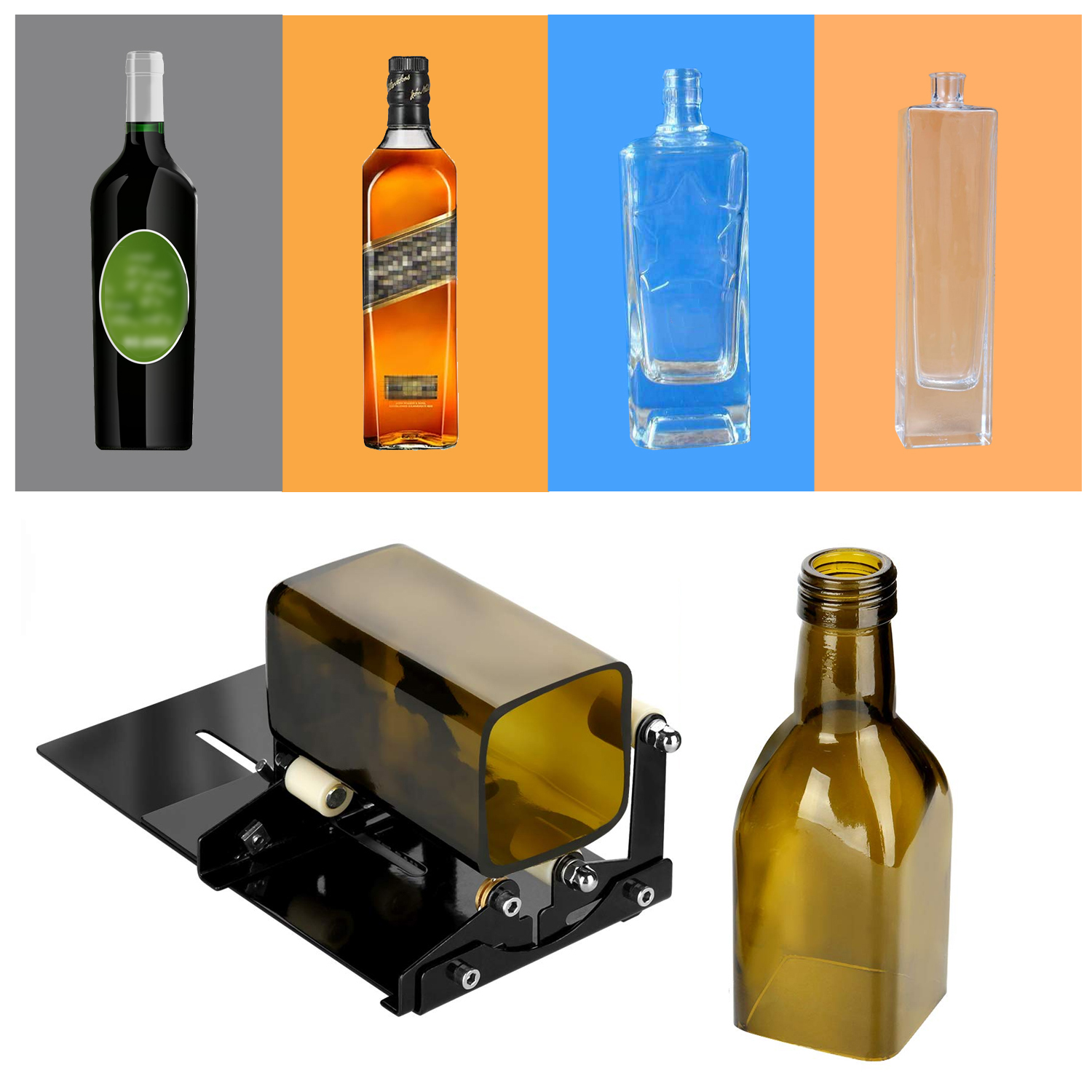 19PC Glass Bottle Cutter Upgra - Wine Beer Spirits ulasan dan harga