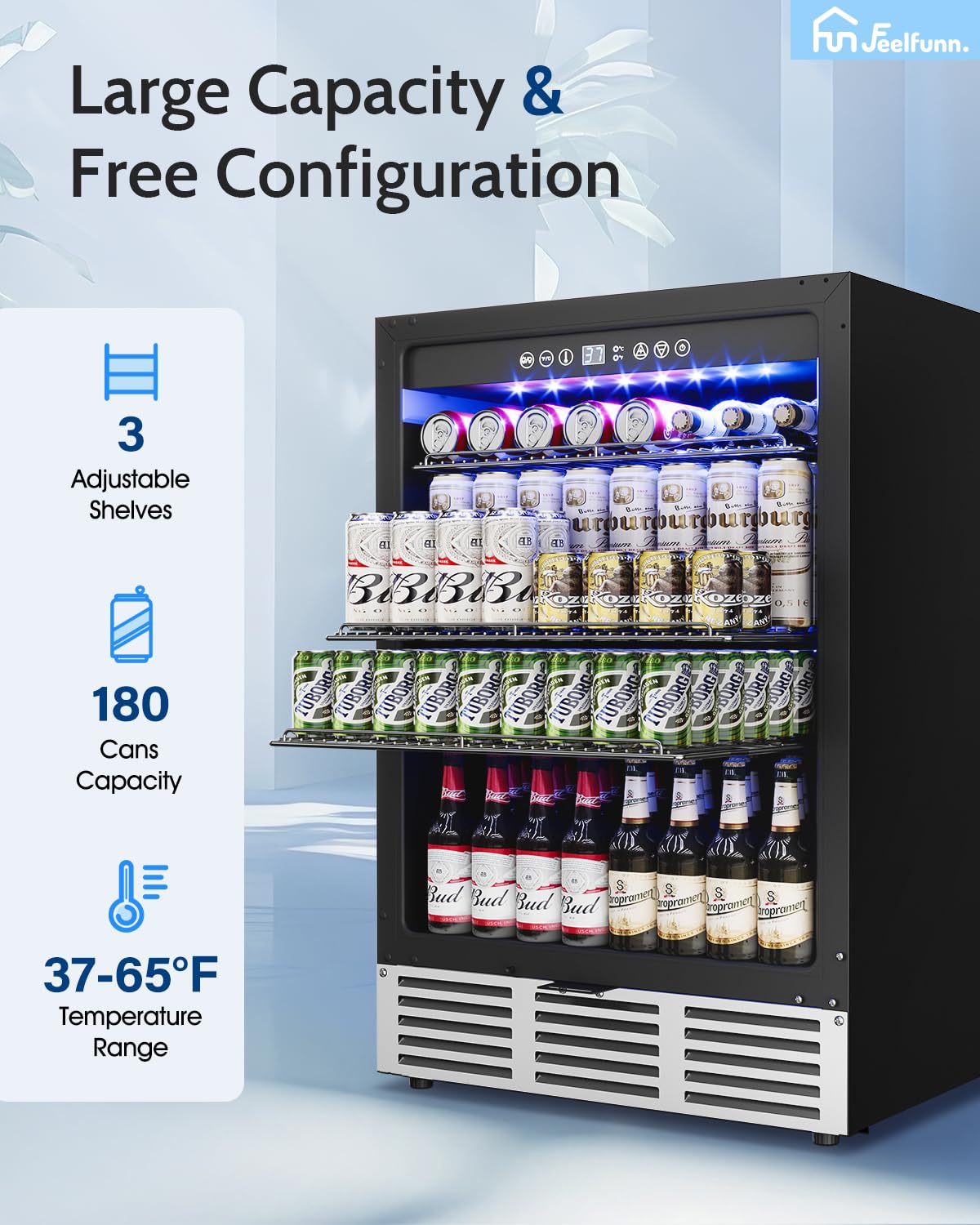 24 inch Beverage Refrigerator  - Wine And Beer Undercounter Fridge ulasan dan harga
