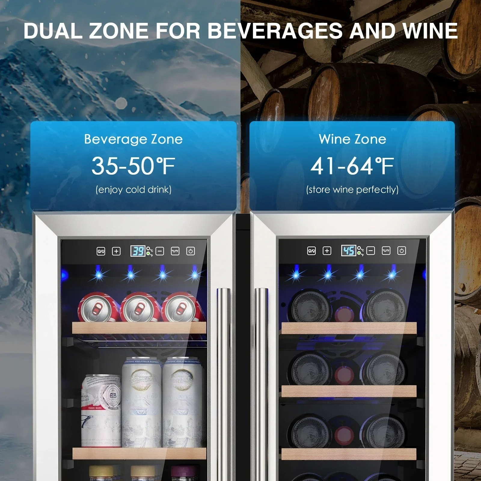 Wine and Beverage Refrigerator - Wine And Beer Undercounter Fridge ulasan dan harga