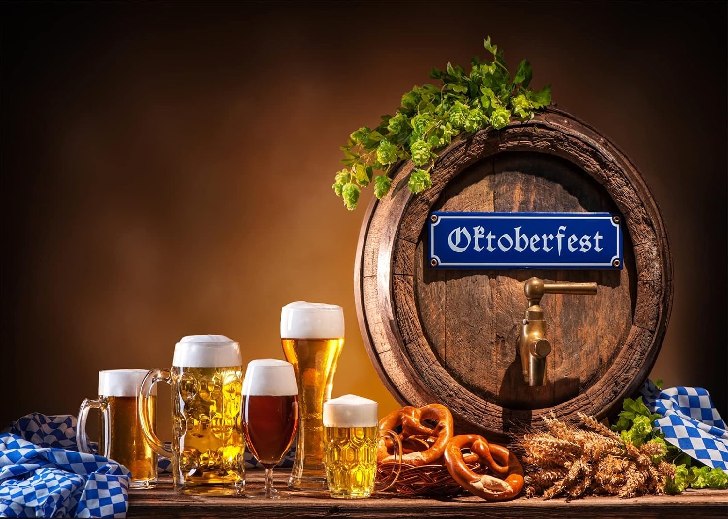 Oktoberfest Party Backdrop Ger - Wine Beer Photo ulasan dan harga