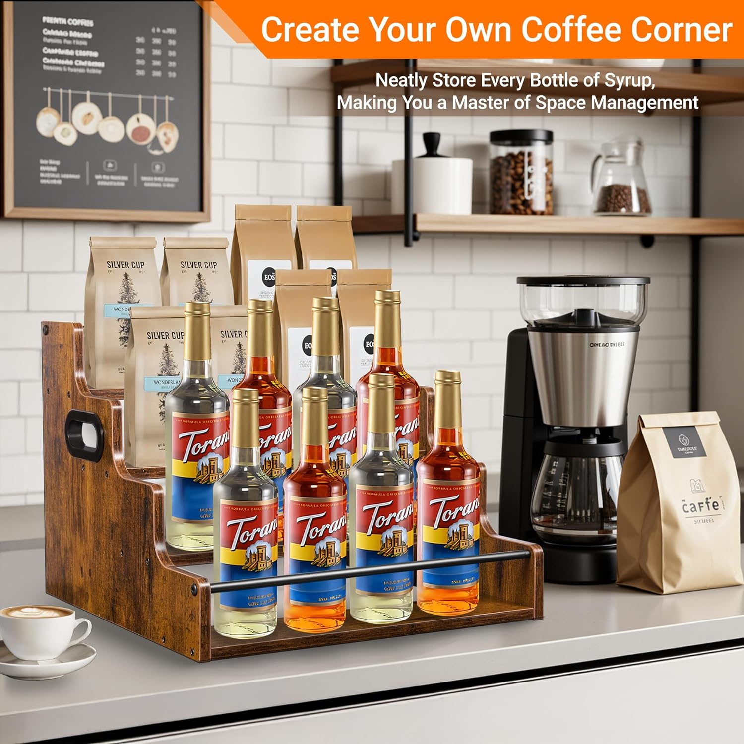 Liquor Bottle Display Shelf, C - Wine Beer Spirits ulasan dan harga