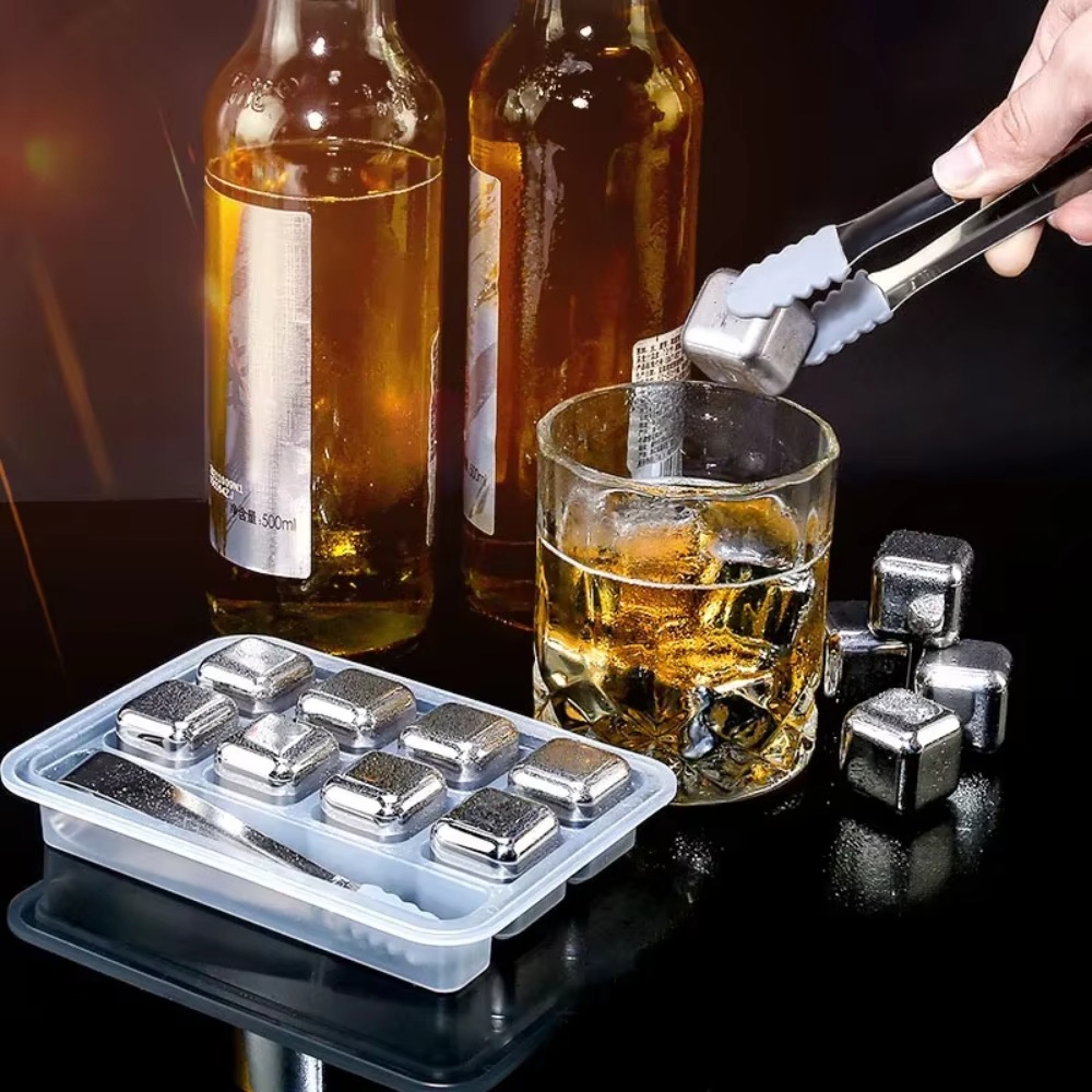 4/6/8 Pcs Stainless Steel Ice  - Wine Beer Bar ulasan dan harga