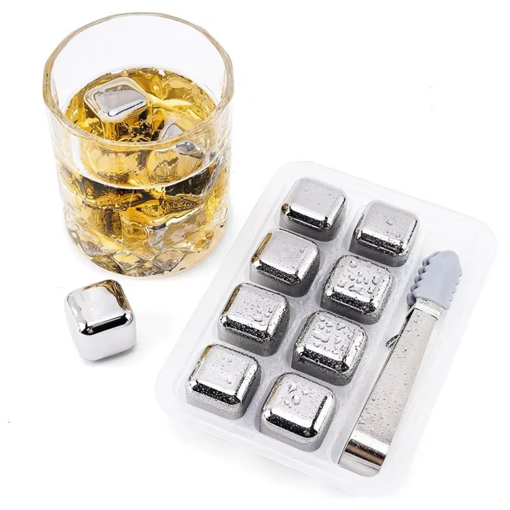 4/6/8 Pcs Stainless Steel Ice  - Wine Beer Bar ulasan dan harga