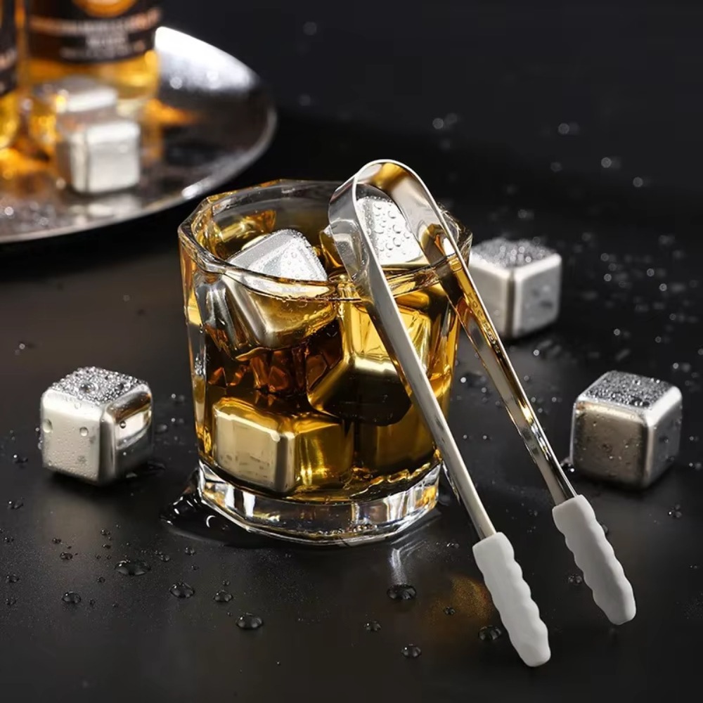 4/6/8 Pcs Stainless Steel Ice  - Wine Beer Bar ulasan dan harga