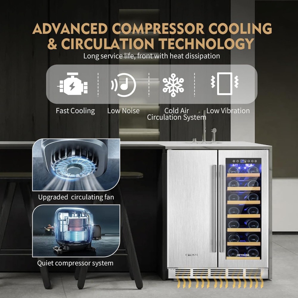 Wine and Beverage Refrigerator - Wine And Beer Undercounter Fridge ulasan dan harga