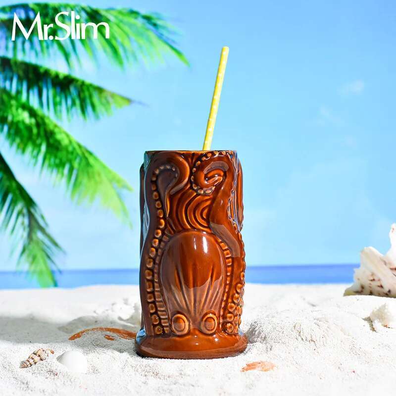 TIKI Bar Cocktail Cup Hawaii T - Wine Beer Mixed Drinks ulasan dan harga