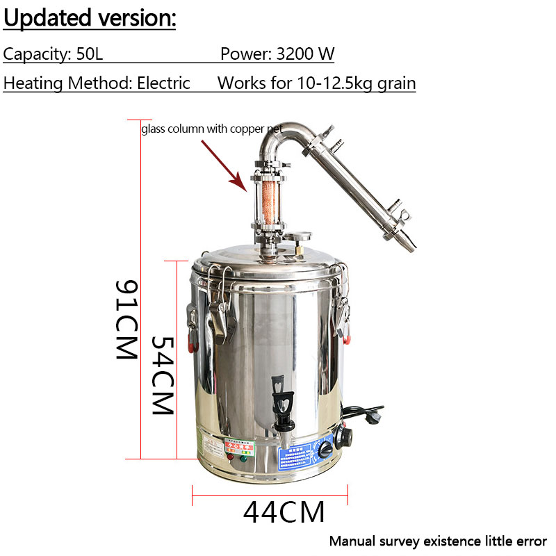 50L Distilling Column Alcohol  - Wine Beer Distillation ulasan dan harga