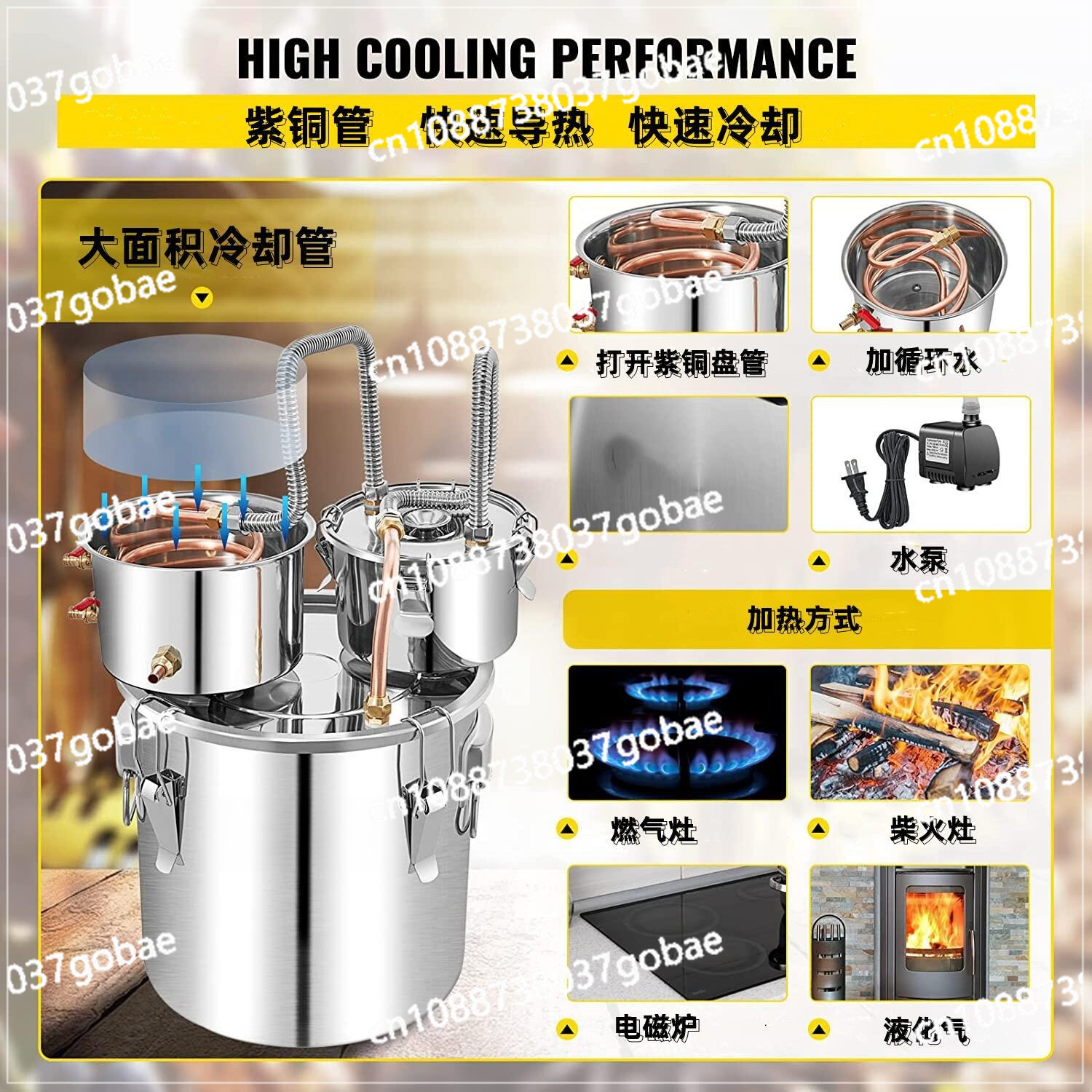 50L Stainless Steel Water Alco - Wine Beer Distillation ulasan dan harga