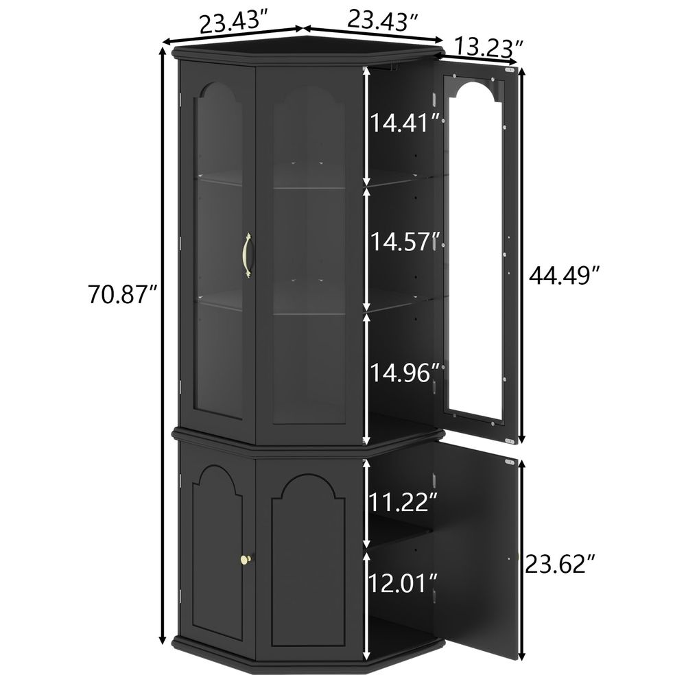 Corner Bar Cabinet w LED Light - Wine & Beer Guayaquil ulasan dan harga