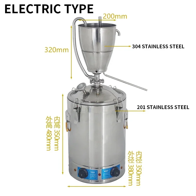 30L Stainless Steel Water Alco - Wine Beer Distillation ulasan dan harga