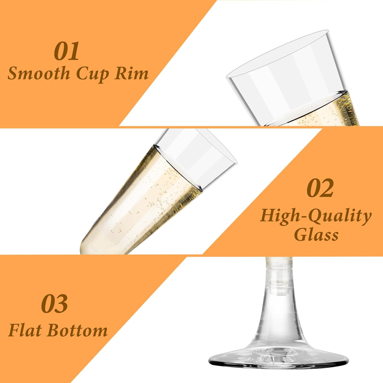 Plastic Champagne Flutes 40 Pa - Wine & Beer Guayaquil ulasan dan harga